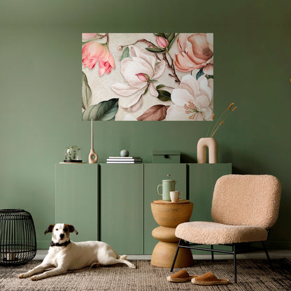 Poster orizzontale staccabile e attaccabile FLORAL GRACE