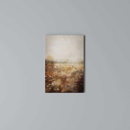 TRANQUIL FIELD Stampa su Tela Verticale
