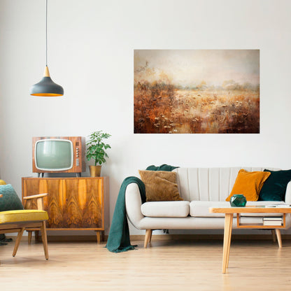 Poster orizzontale staccabile e attaccabile TRANQUIL FIELD