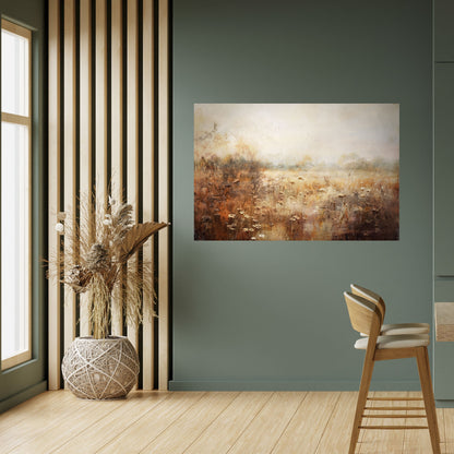 Poster orizzontale staccabile e attaccabile TRANQUIL FIELD
