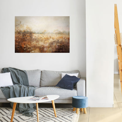 Poster orizzontale staccabile e attaccabile TRANQUIL FIELD