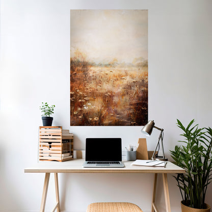 Poster verticale staccabile e attaccabile TRANQUIL FIELD