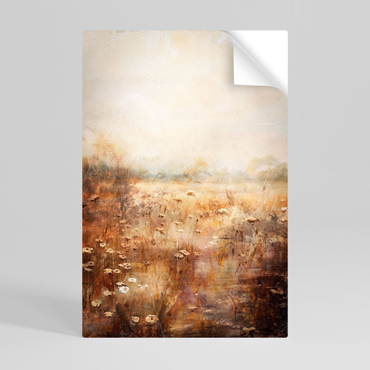 Poster verticale staccabile e attaccabile TRANQUIL FIELD