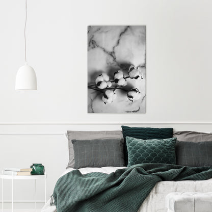 MONOCHROME COTTON DREAMS Stampa su tela verticale