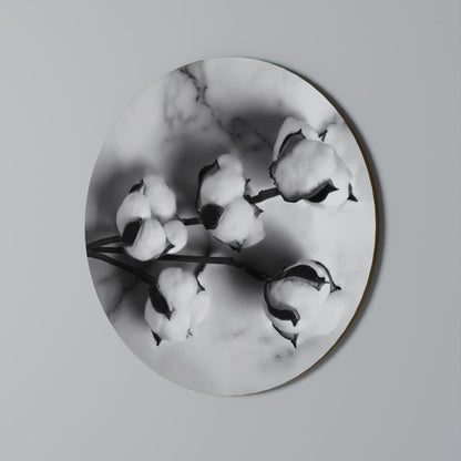 Arte murale rotonda MONOCHROME COTTON DREAMS