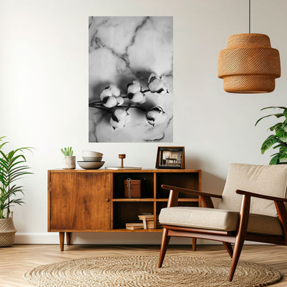 Poster verticale staccabile e attaccabile MONOCHROME COTTON DREAMS
