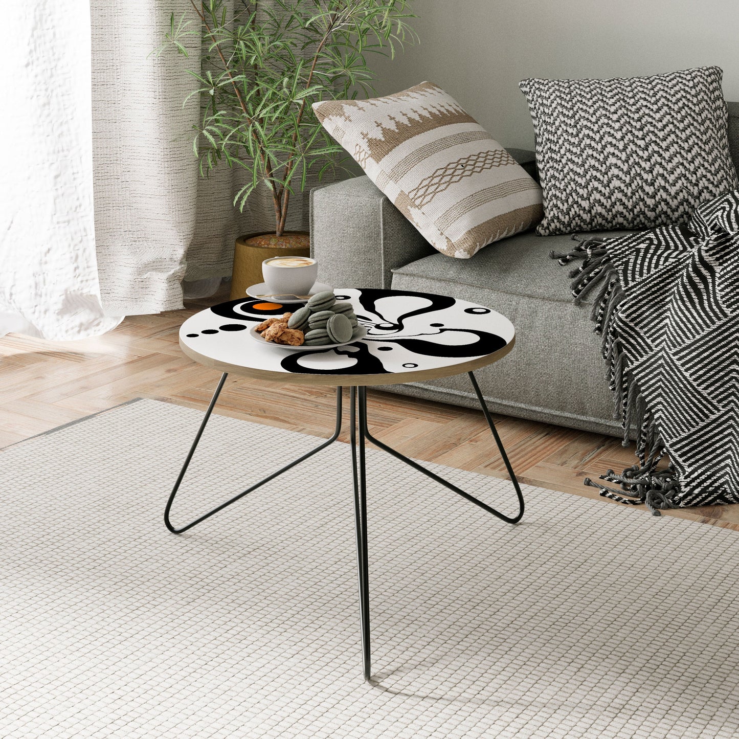 SWIRLING NATURE Small Coffee Table