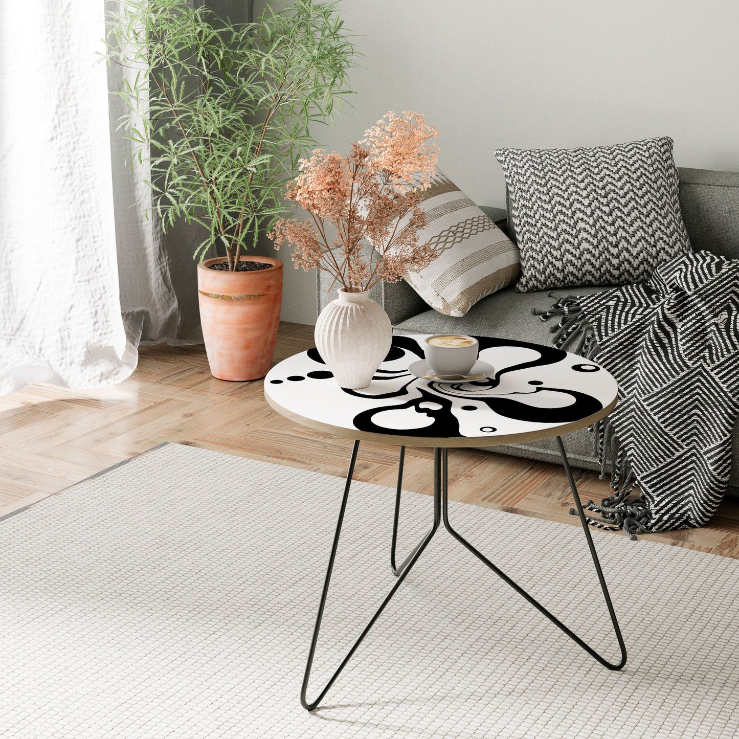 SWIRLING NATURE Large Coffee Table