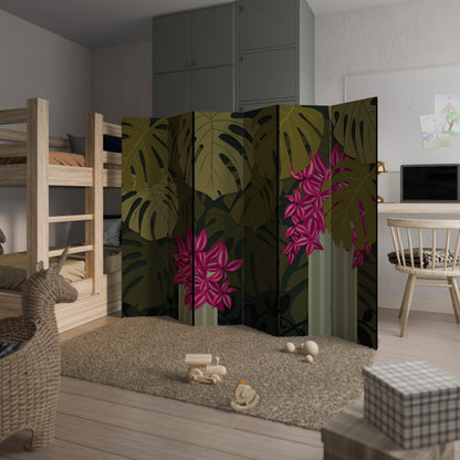 Divisorio decorativo per ambienti TROPICAL BEAUTY a 6 pannelli