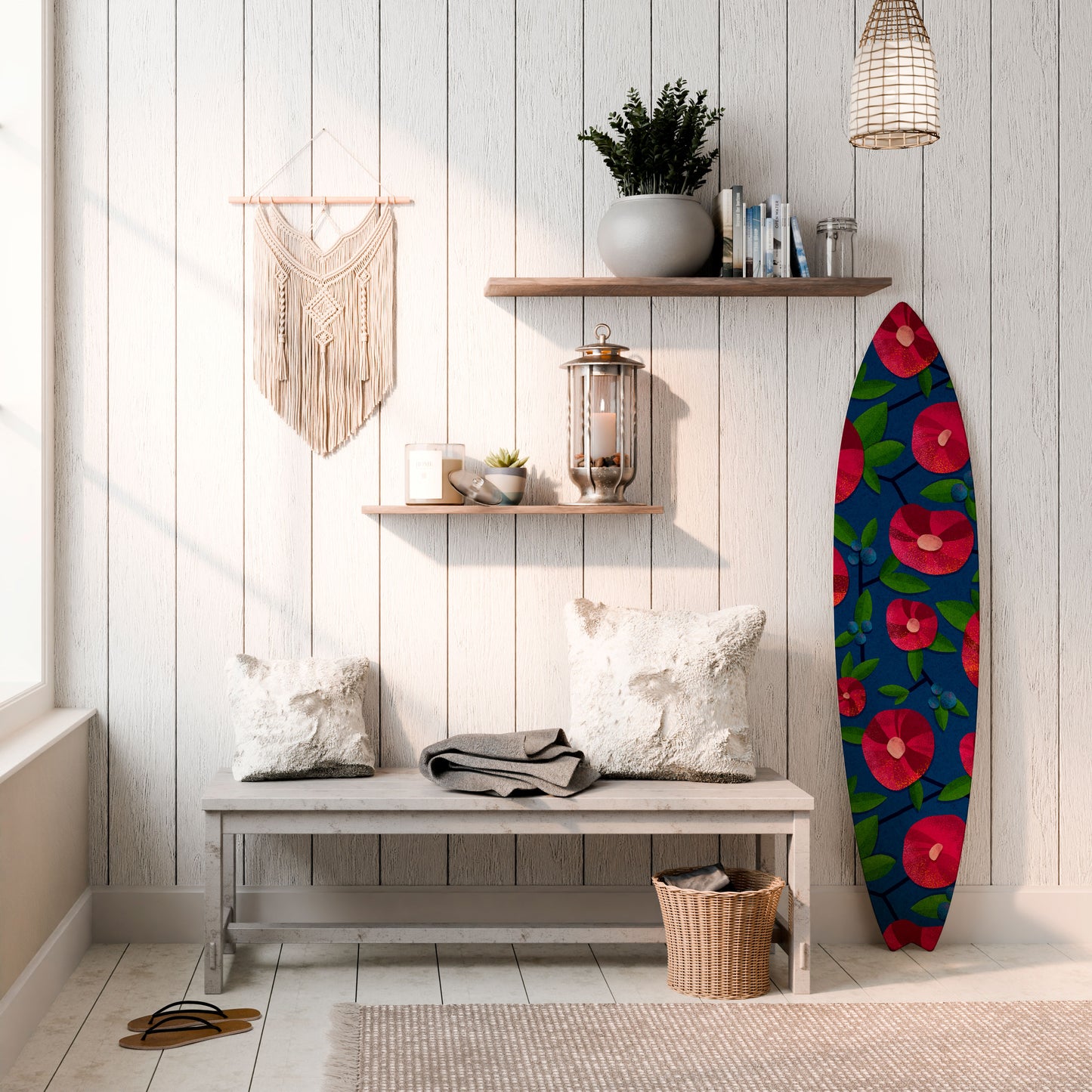SPRING THOUGHTS Tavola da surf decorativa in compensato