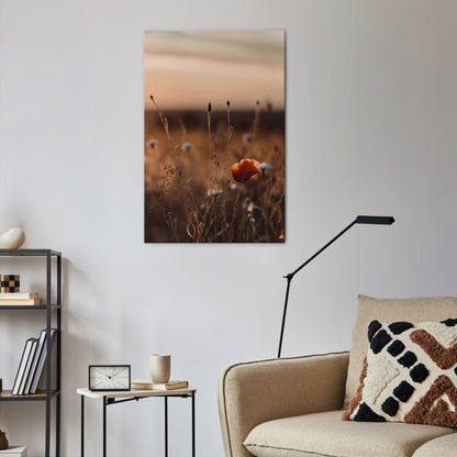 GLOWING MEADOWS AT DUSK Vertical Canvas Print
