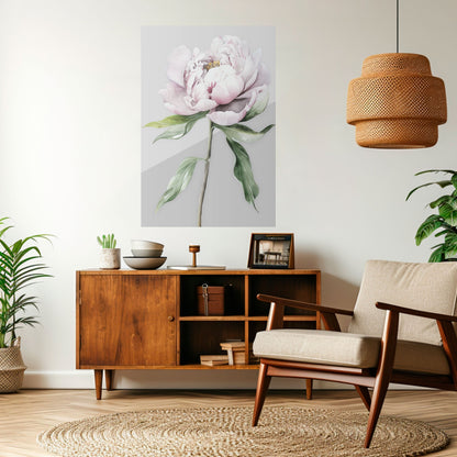 Poster verticale staccabile e attaccabile con fantasia floreale evocativa
