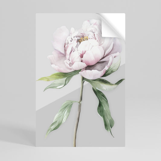 Poster verticale staccabile e attaccabile con fantasia floreale evocativa