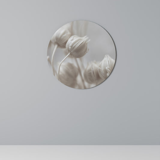 MYSTICAL BOTANICAL BLUSH Round Wall Art