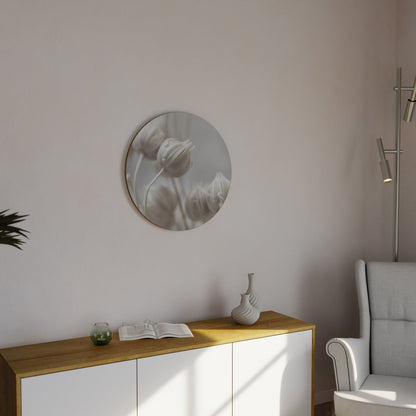 MYSTICAL BOTANICAL BLUSH Round Wall Art
