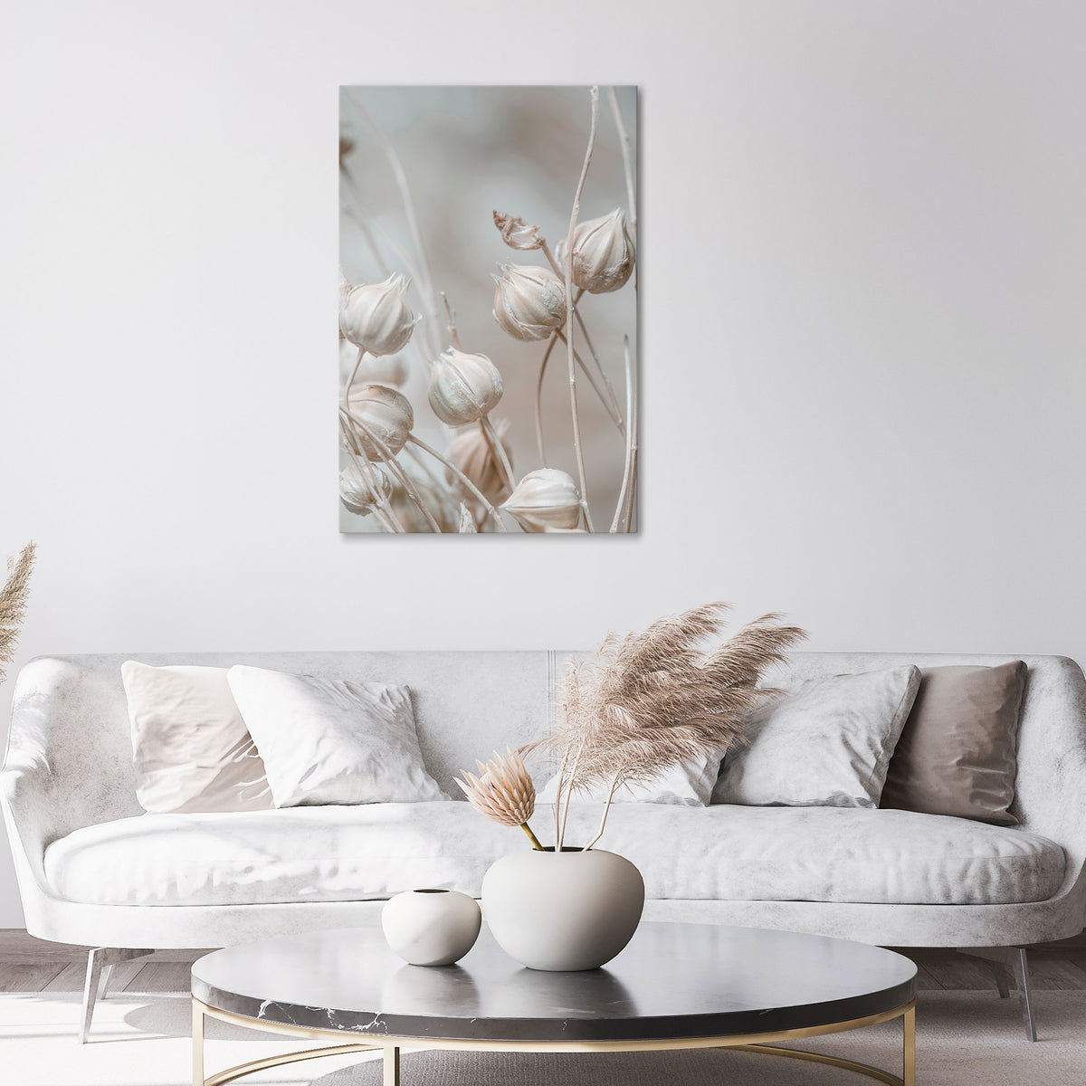 TRANQUIL BLOOMING VISION Stampa su tela verticale