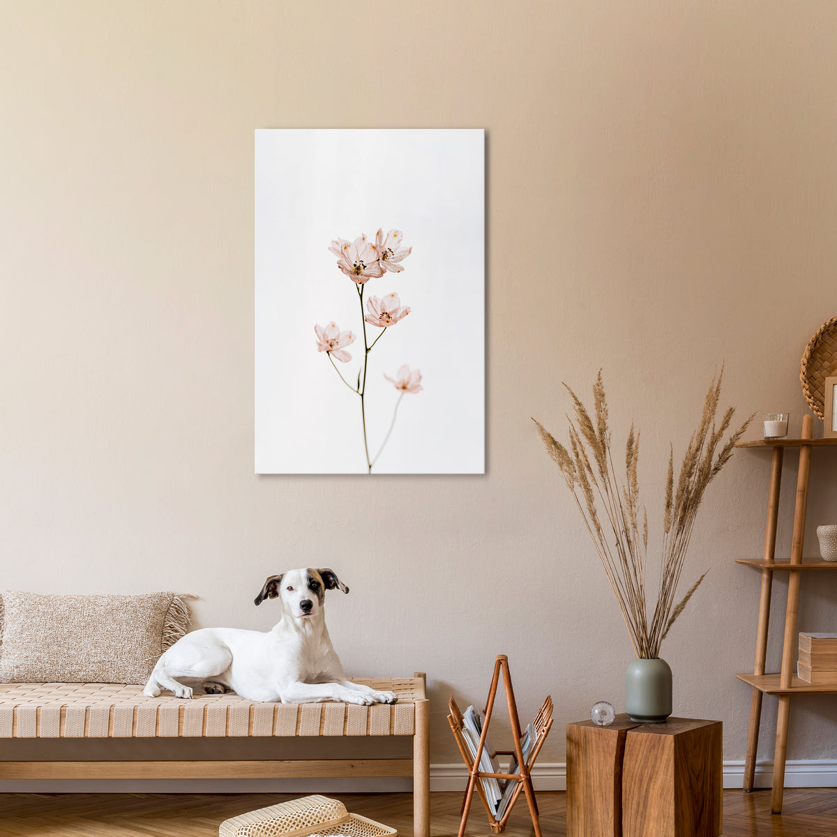 WHISPERS OF PINK Stampa su tela verticale