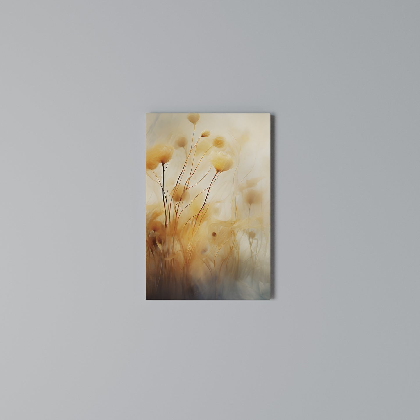 GOLDEN HUE EMBRACE Vertical Canvas Print