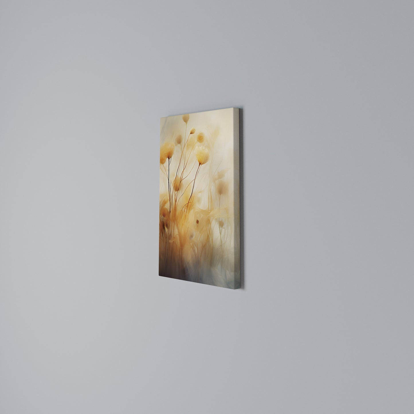 GOLDEN HUE EMBRACE Vertical Canvas Print