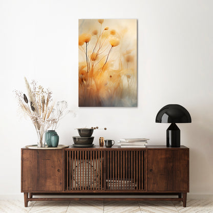 GOLDEN HUE EMBRACE Vertical Canvas Print