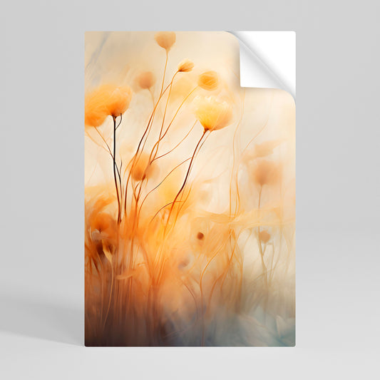 GOLDEN HUE EMBRACE Poster verticale staccabile e attaccabile