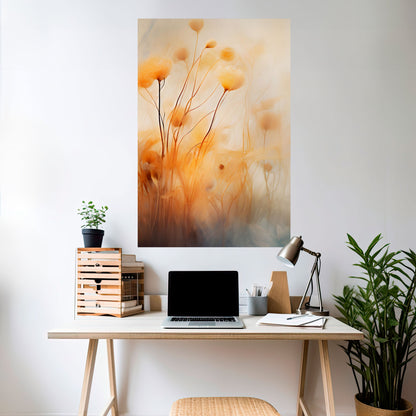 GOLDEN HUE EMBRACE Poster verticale staccabile e attaccabile