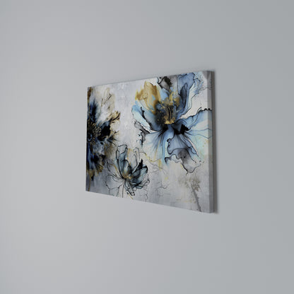 COBALT BLOSSOMS Stampa su tela orizzontale