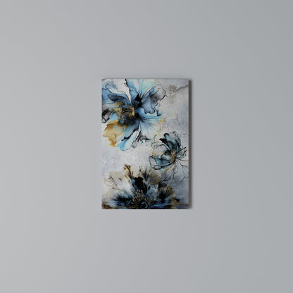 COBALT BLOSSOMS Stampa su Tela Verticale