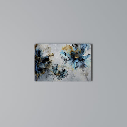 COBALT BLOSSOMS Stampa su tela orizzontale