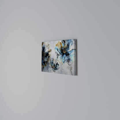 COBALT BLOSSOMS Stampa su tela orizzontale