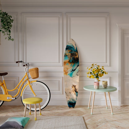 COBALT BLOSSOMS Surfboard Decorative Panel