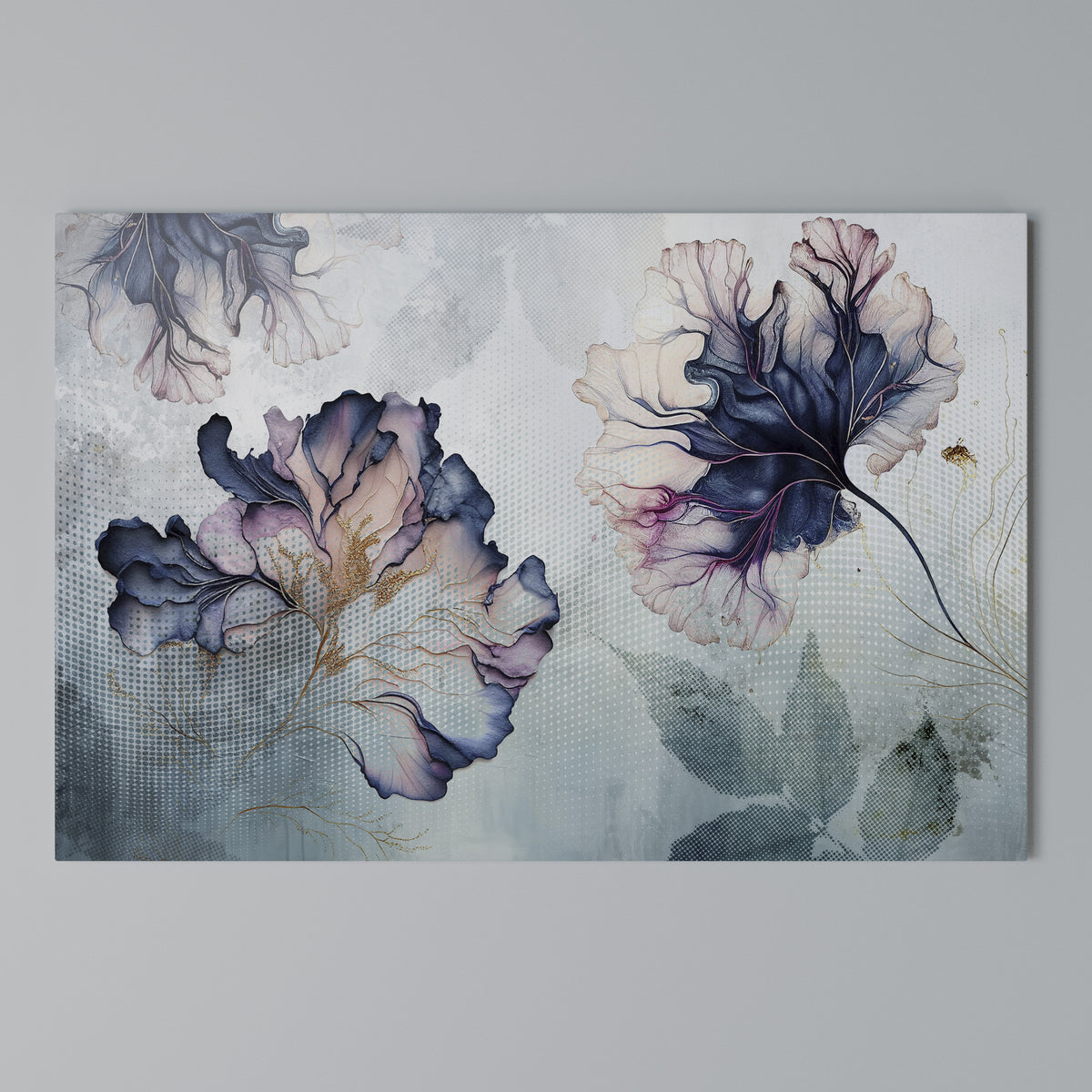 ICY BLOSSOMS Stampa su tela orizzontale