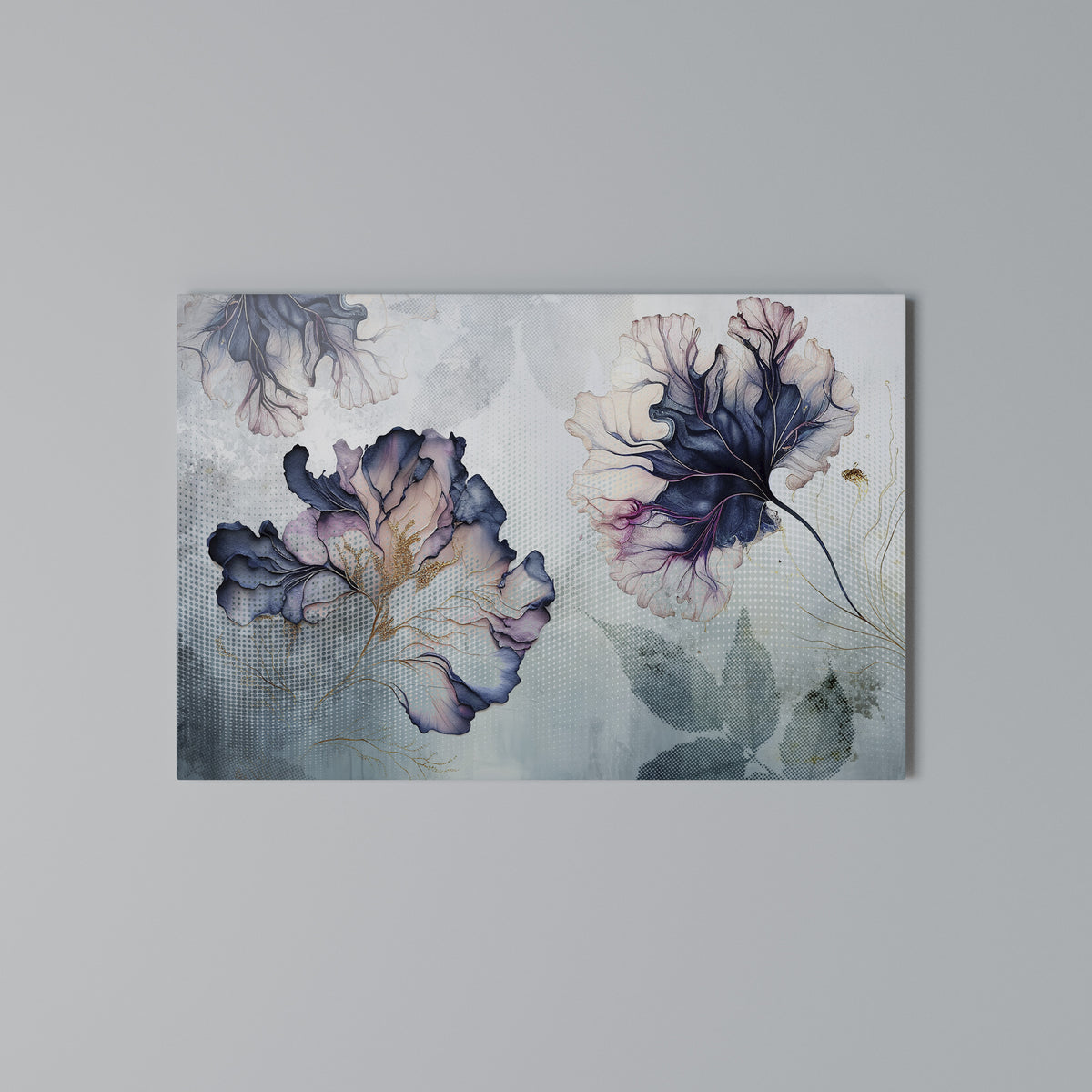 ICY BLOSSOMS Stampa su tela orizzontale