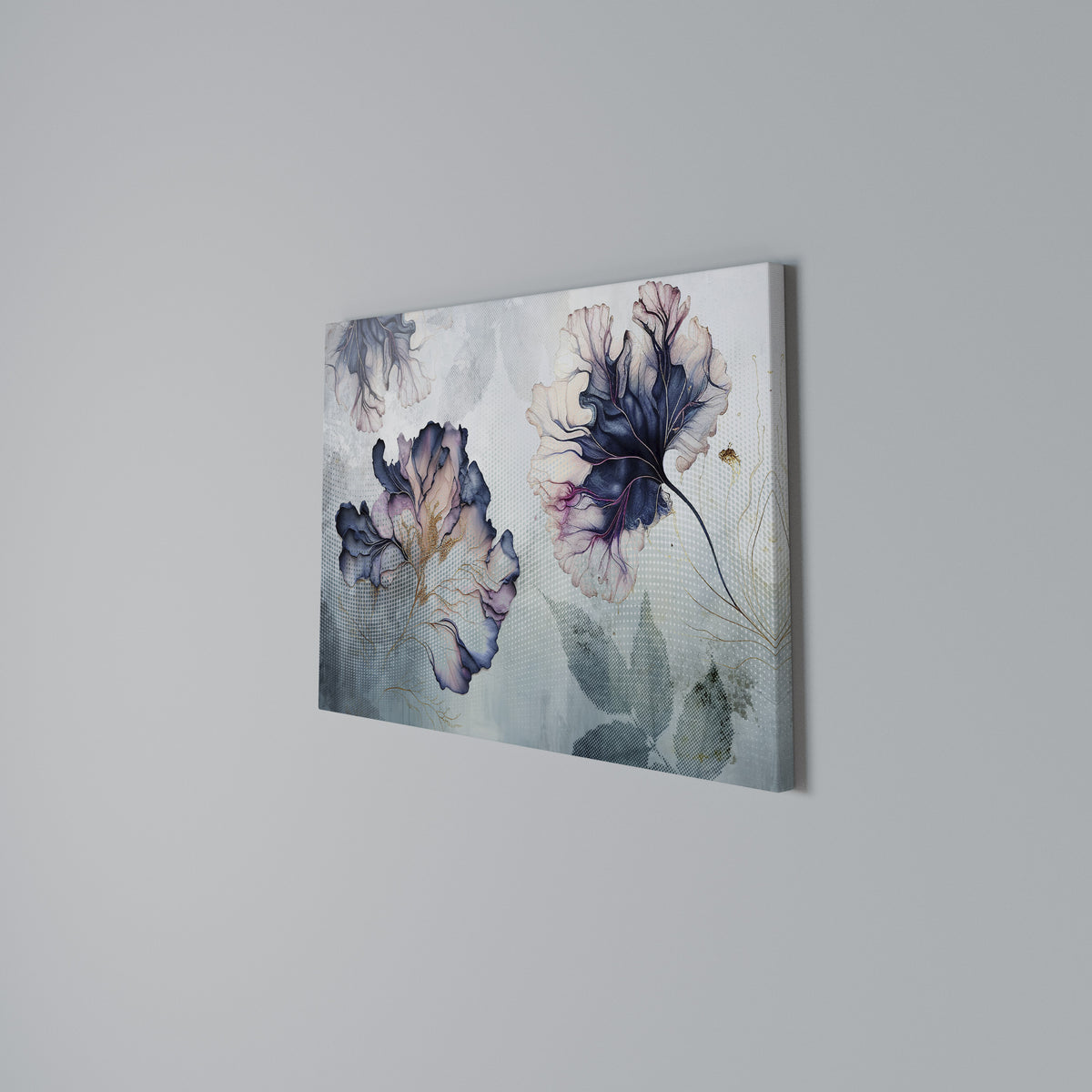 ICY BLOSSOMS Stampa su tela orizzontale