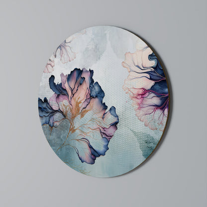 Decorazione murale rotonda FIORI DI GHIACCIO