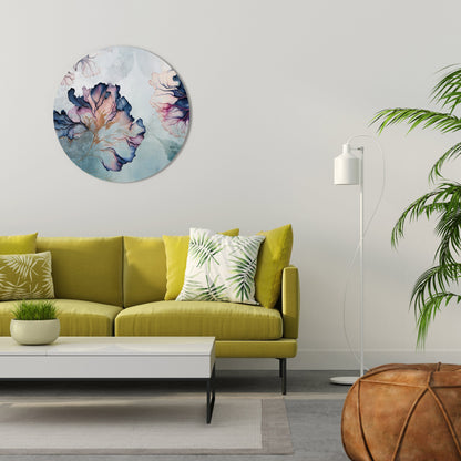 Decorazione murale rotonda FIORI DI GHIACCIO