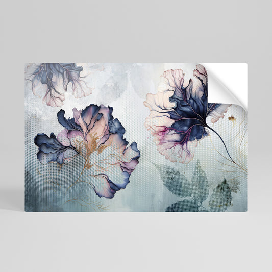 Poster orizzontale staccabile e attaccabile "FIORI DI GHIACCIO"
