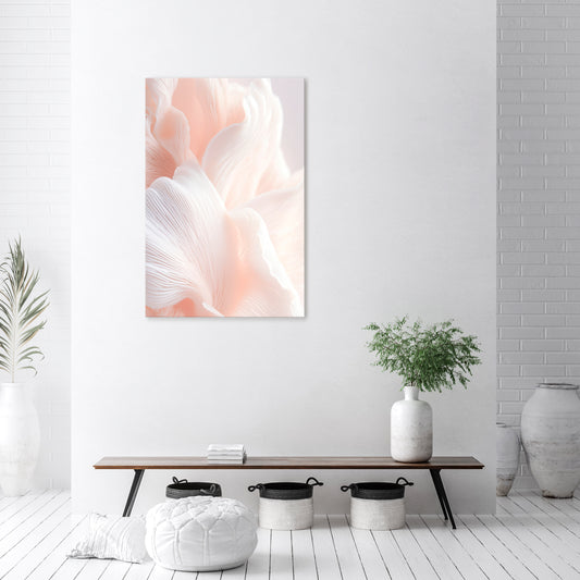 DELICATE PINK HARMONY Vertical Canvas Print