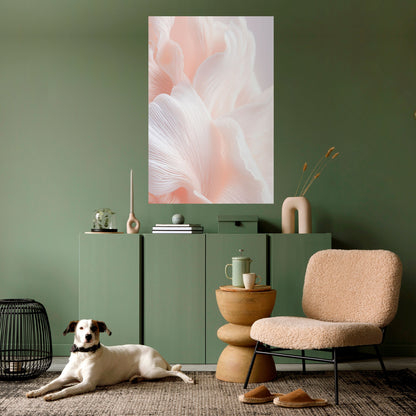 Poster verticale staccabile e attaccabile "DELICATE PINK HARMONY"