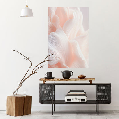 Poster verticale staccabile e attaccabile "DELICATE PINK HARMONY"
