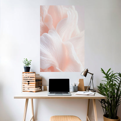 Poster verticale staccabile e attaccabile "DELICATE PINK HARMONY"
