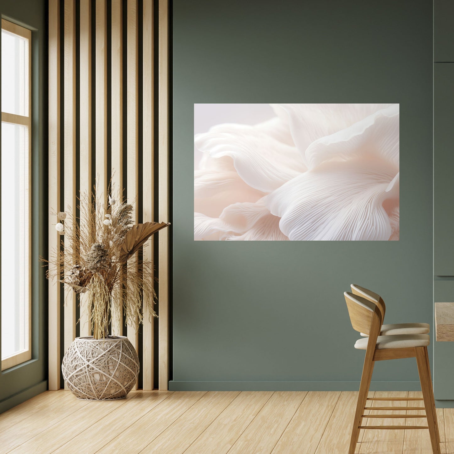Poster orizzontale staccabile e attaccabile "DELICATE PINK HARMONY"