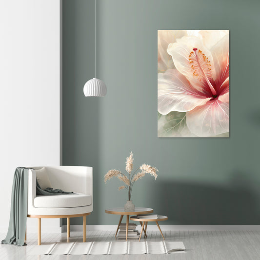 GOSSAMER FLORAL DREAM Vertical Canvas Print