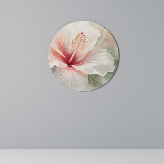 GOSSAMER FLORAL DREAM Round Wall Art