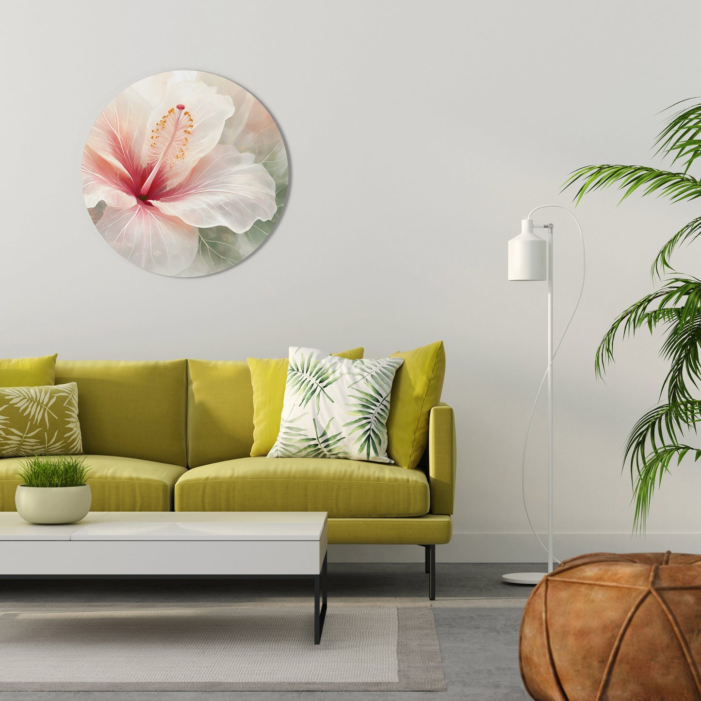 GOSSAMER FLORAL DREAM - Decorazione murale rotonda