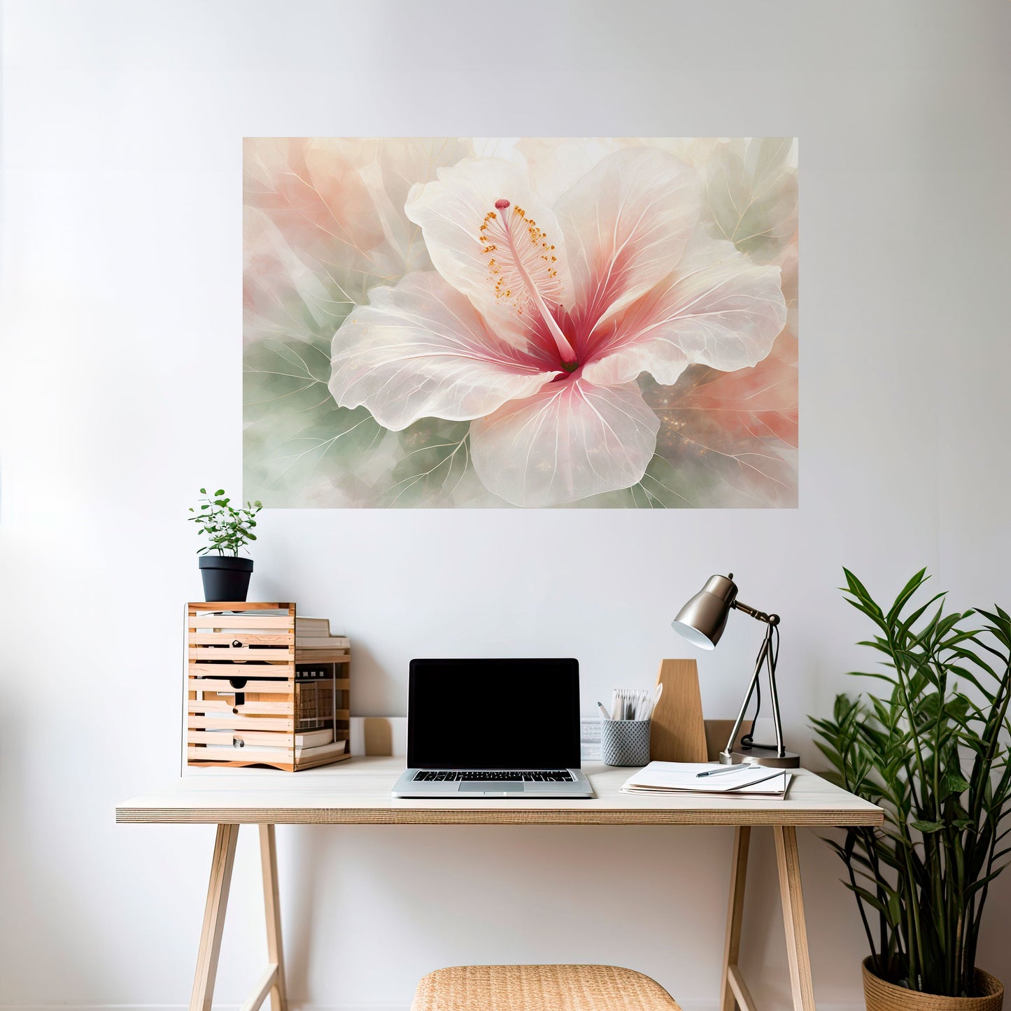 Poster orizzontale staccabile e attaccabile GOSSAMER FLORAL DREAM