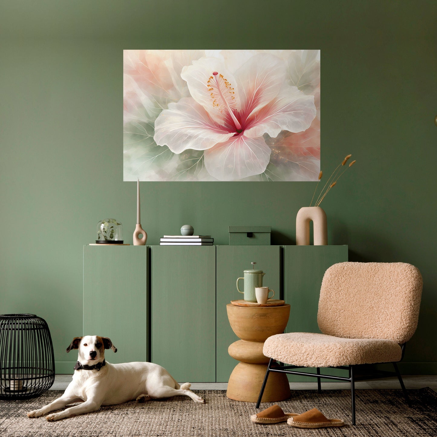 Poster orizzontale staccabile e attaccabile GOSSAMER FLORAL DREAM