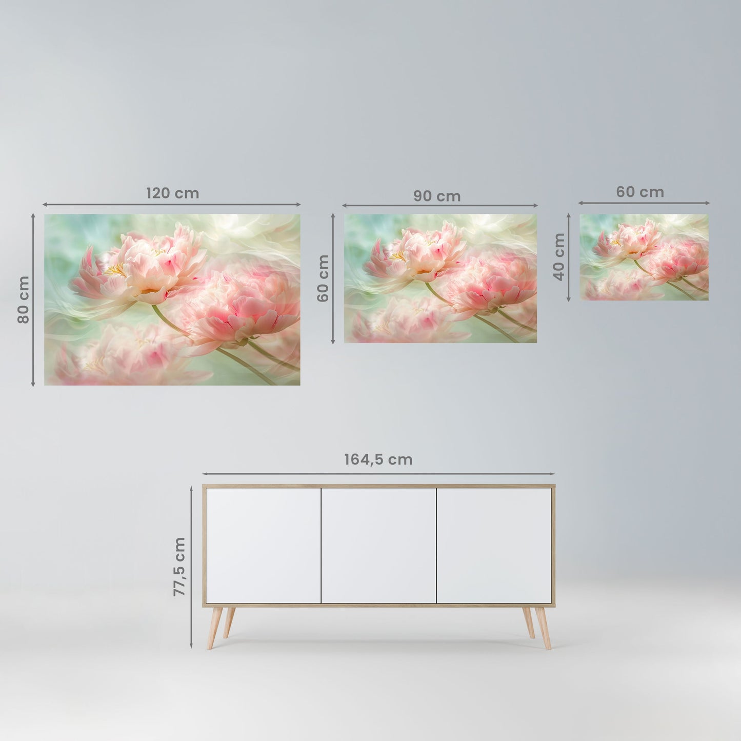 Poster orizzontale staccabile e attaccabile GENTLE HARMONY UNFOLDED
