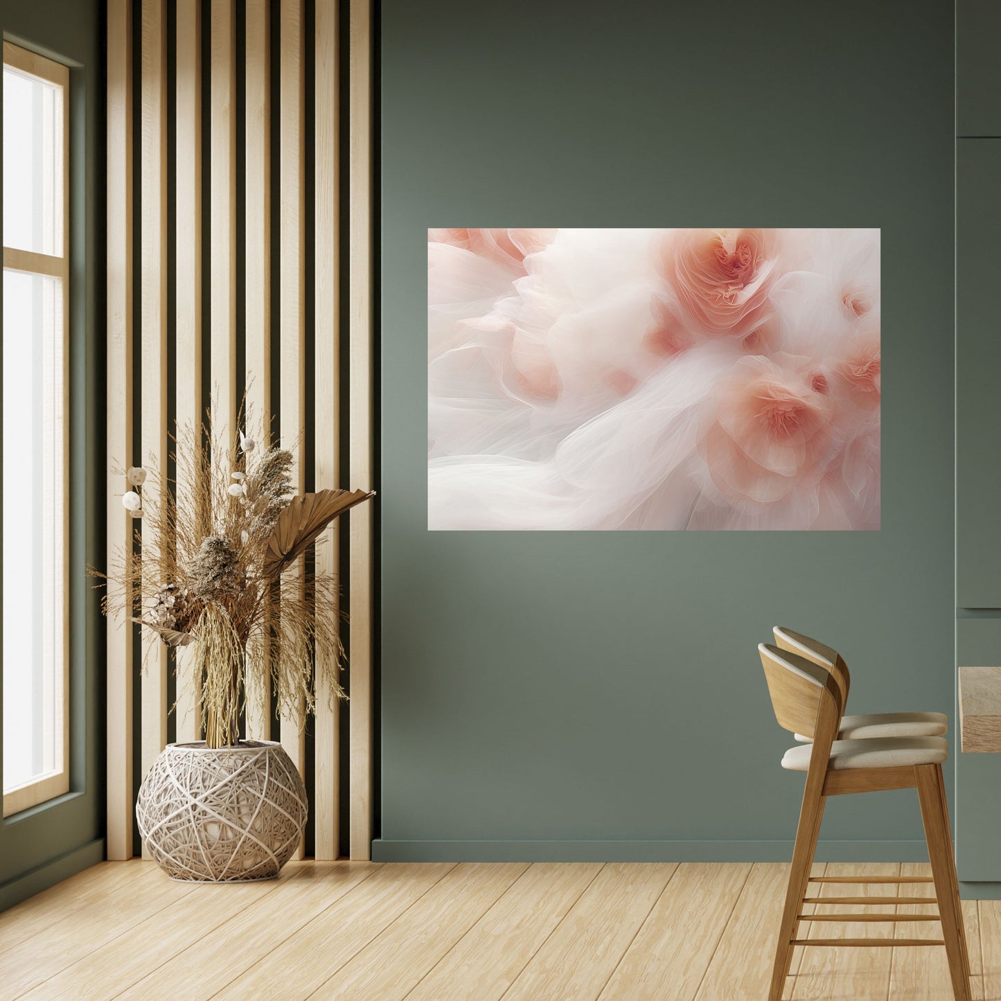 Poster orizzontale staccabile e attaccabile TENDER BLOSSOM VEIL
