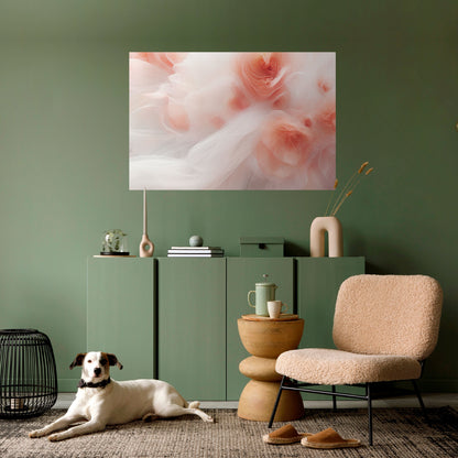 Poster orizzontale staccabile e attaccabile TENDER BLOSSOM VEIL